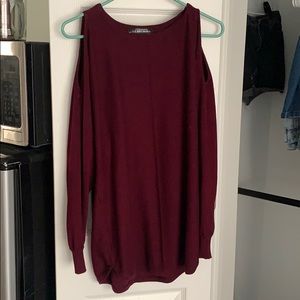 Burgundy sweater